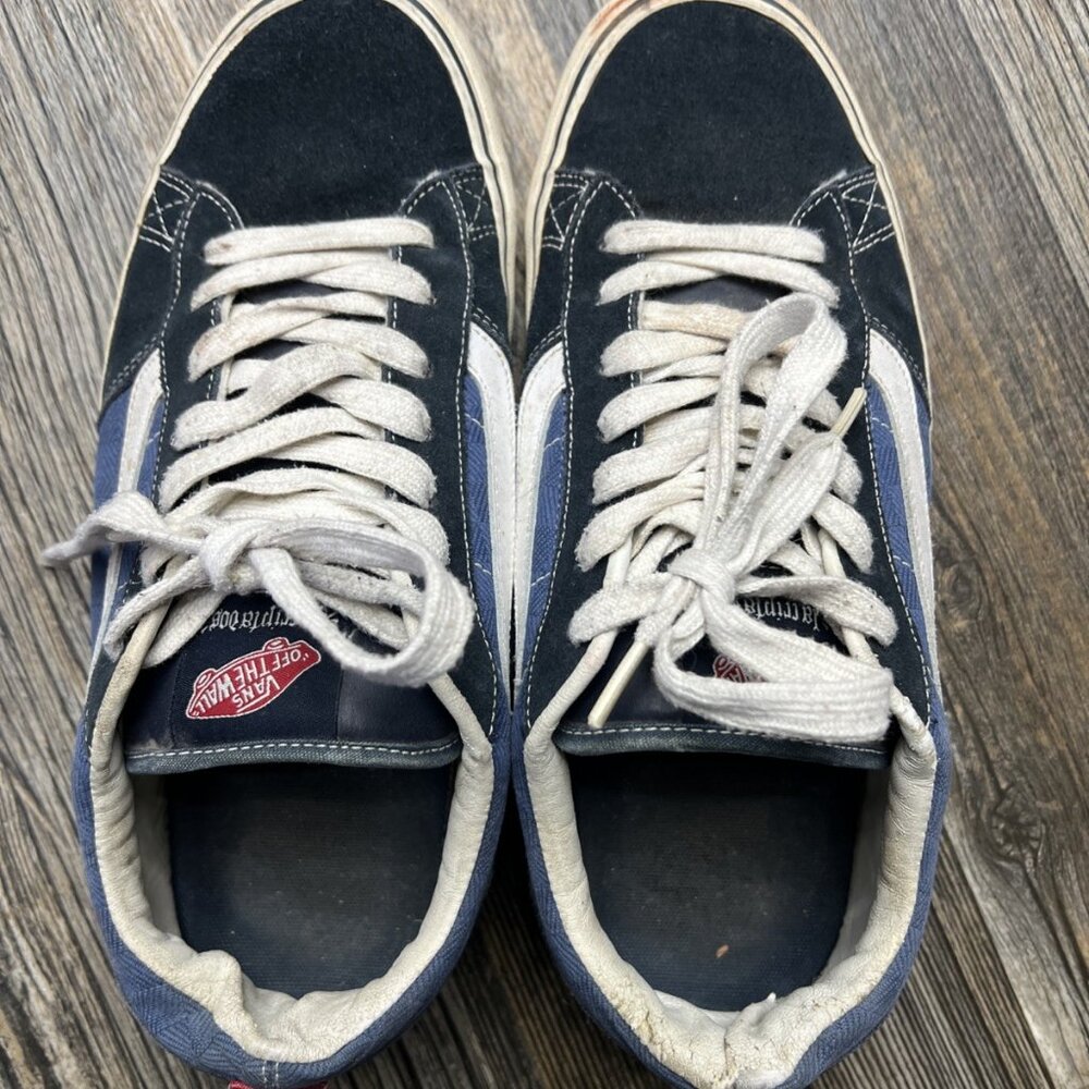 Vans Skate Shoe Blue Chunky Fat Tongue Skateboard La Criptados Mens 11 - Picture 4 of 10